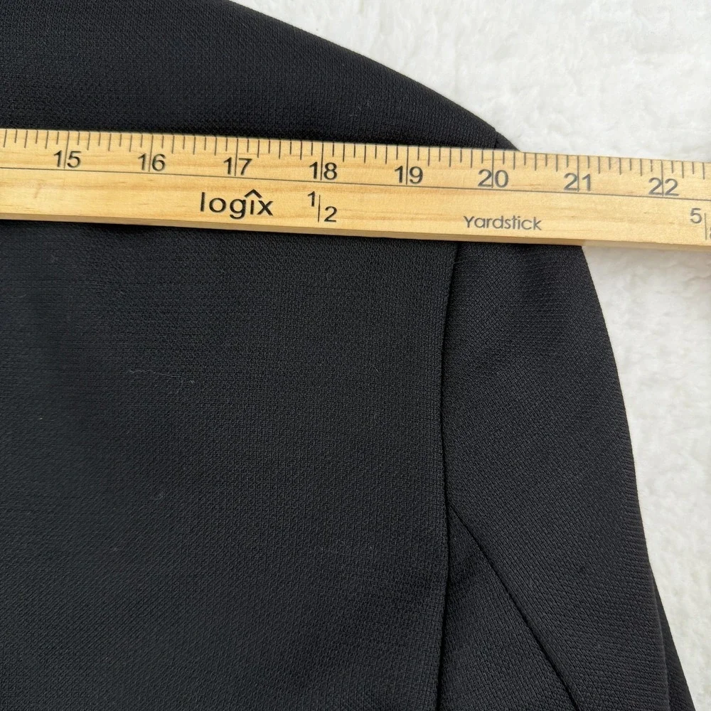 Hugo Boss Suit Jacket Mens 46 Black‎ Wool 3 Button Notch Lapel Made USA